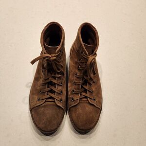 John Varvatos Portland Suede Chukka Monkey Boots Men's Size 10.5 M Tan